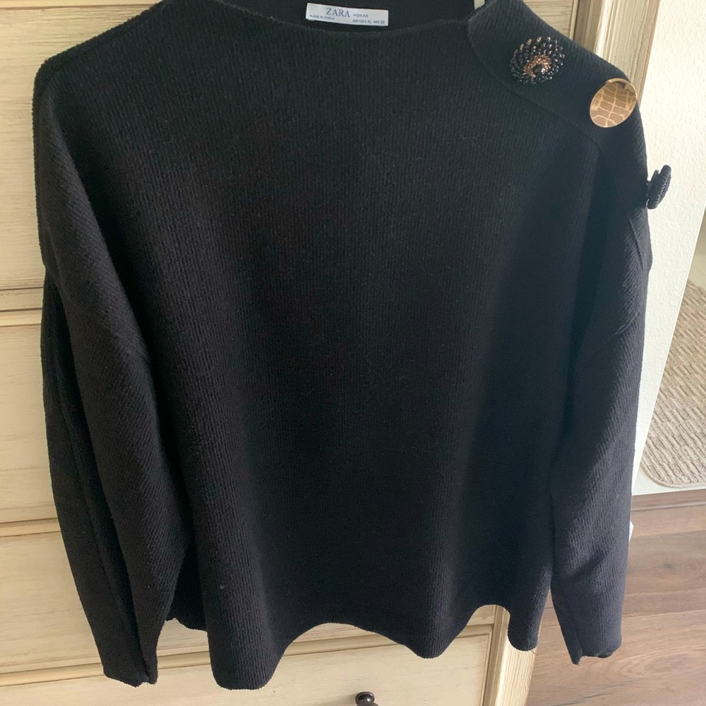 Zara knit sweatshirt